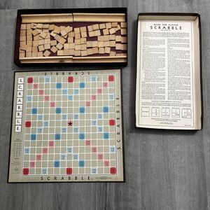 1948-1953 Vintage SCRABBLE Board Game Selchow & Righter Missing 1 E
